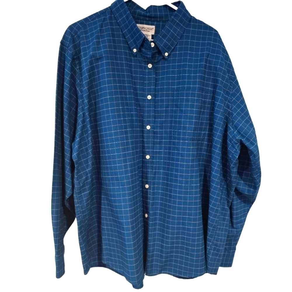 NWOT Cabin Creek Wrinkle Free LS shirt top Sz 26W Womens Plus
